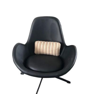 Modern New Design Living Room Leisure Furniture Leather Single Lounge Sofa Chair with Swivel Revolving Chair