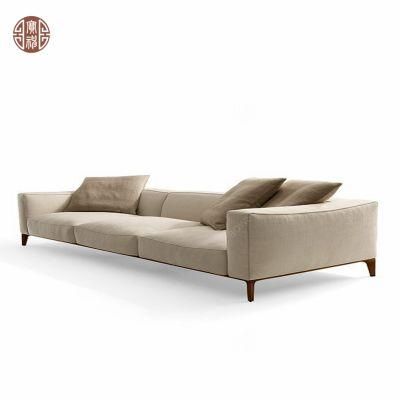 2020 New Design Wood Support Base Fabric Sofa