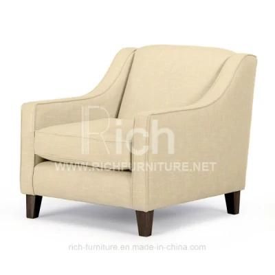 Modern Design Hotel Bedroom Sofa in Fabric (1seater)