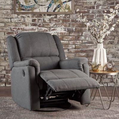 Chesterfield Sofa Manual Swivel and Glider Recliner Sofa Soft Office Chair Home Furniture Single Seat Sofa for Living Room Sofa