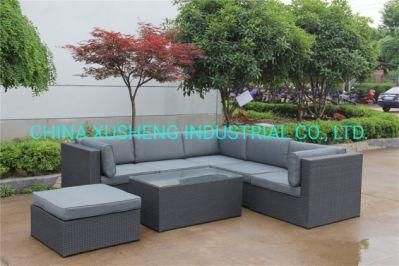 Outdoor Furniture Rattan Sofa Set with Seat Cushion