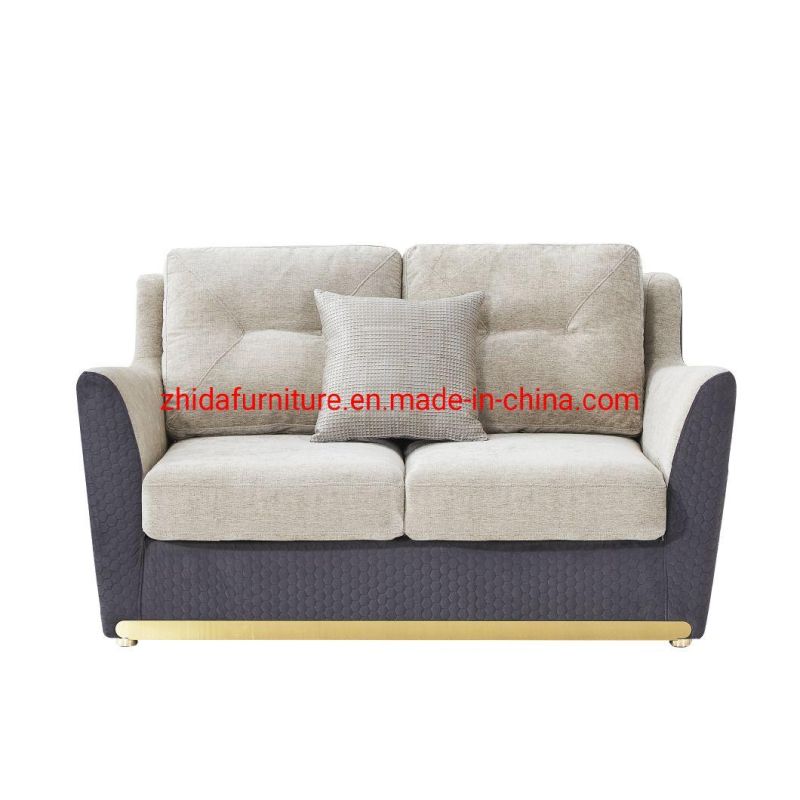 Home Furniture Living Room Leather Fabric Reception Area Sofa