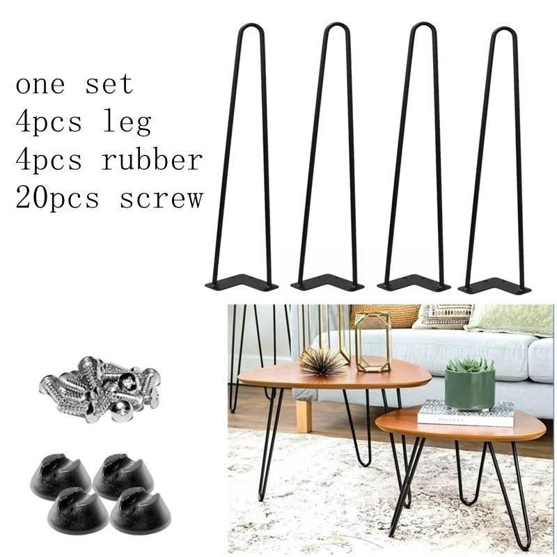 Heavy Duty Adjustable U-Shaped Metal Table Legs