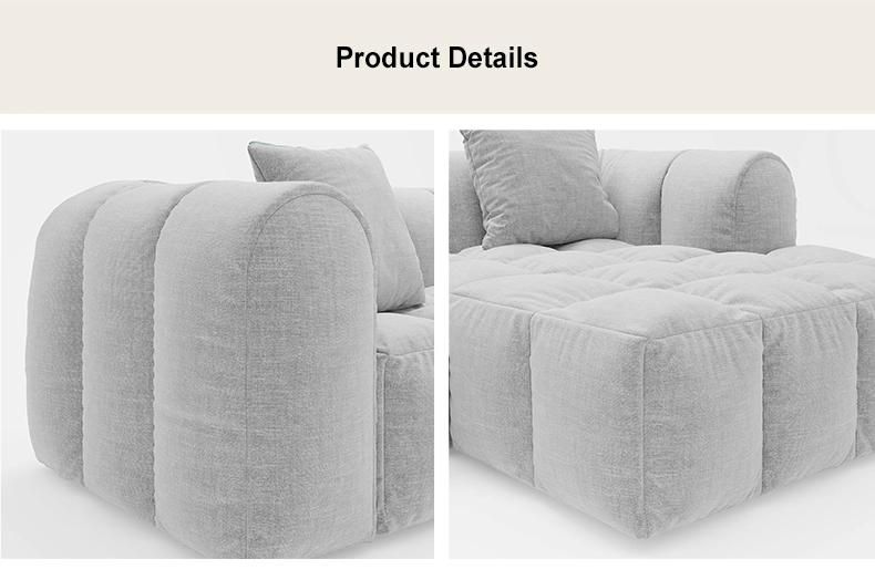Hot Sale Modern Furniture Recliner Home Set Fabric Sofa