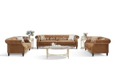 Comtemporary Luxury But Modern Home Living Room Muster Fabric Furniture Set Sofa