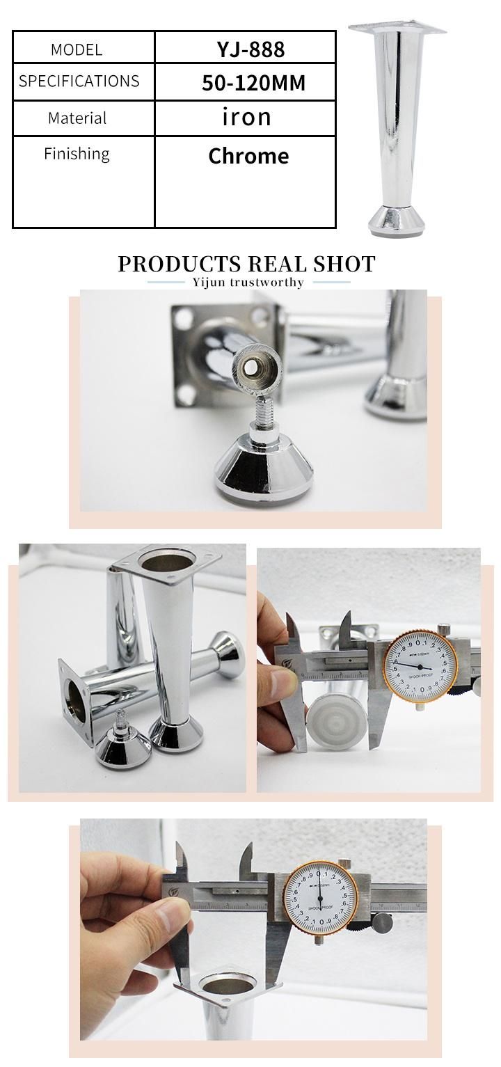 Metal Chrome Furniture Leg Sofa Component Fittings