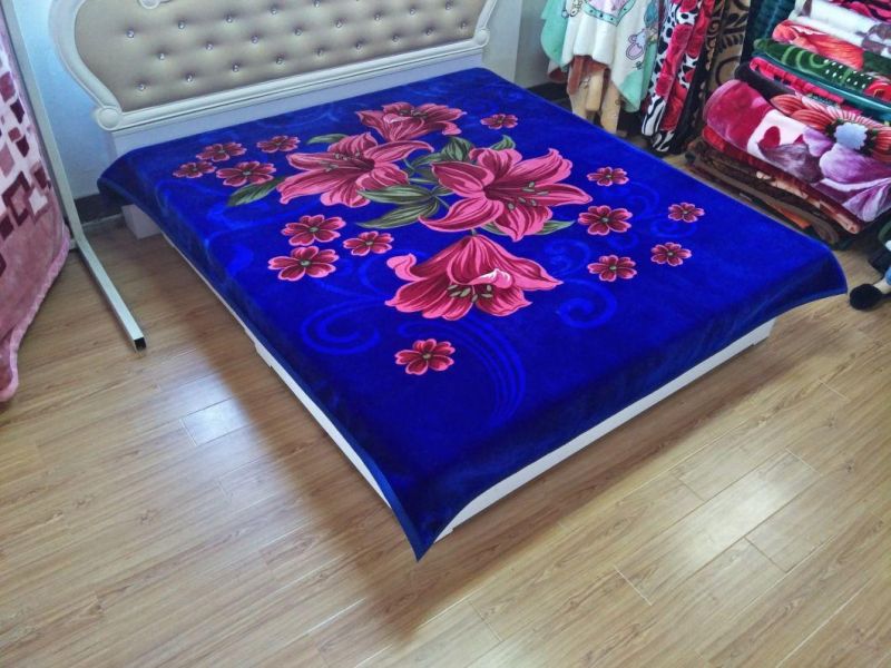 Wholesale Luxury Solid High Quality Polyester Soft Warm Cozy Sofa Bed Flannel Blanket for Winter