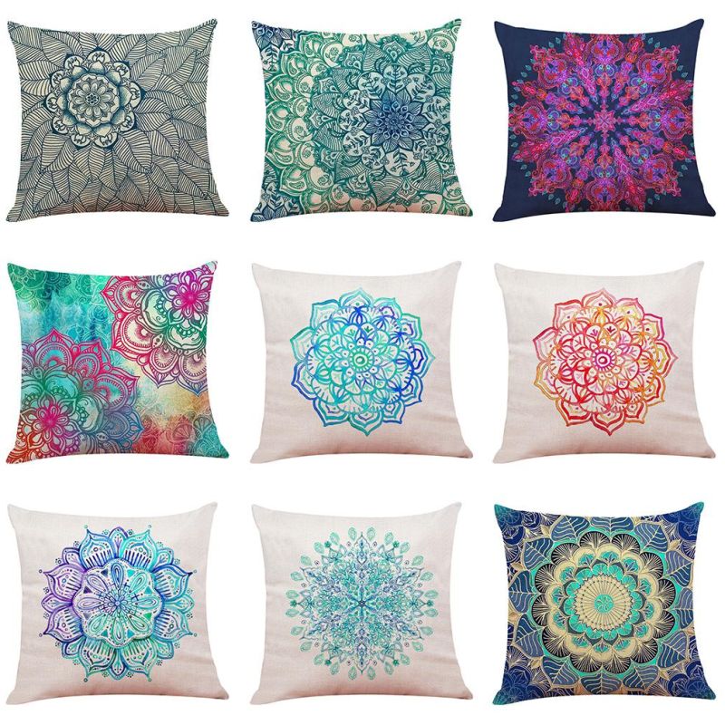Hot Selling Bohemian Mandala Style Cushion Cover Throw Pillow Cover for Car Sofa Decoration Cushion Cover