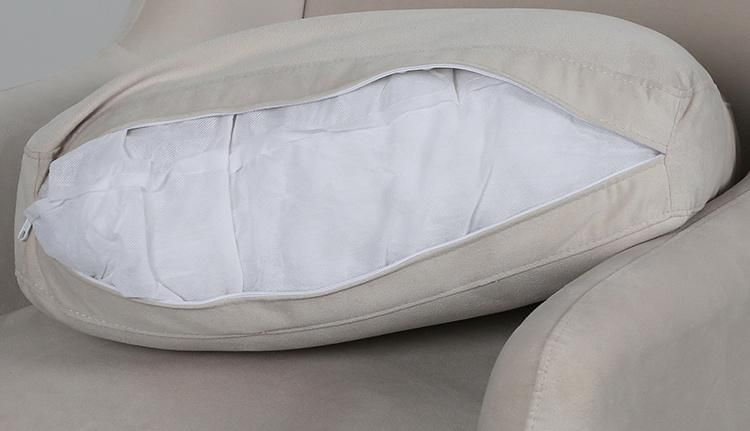 Home Modern Leisure Design Bedroom Fabric Wooden Couch Living Room Furniture Single Sofa