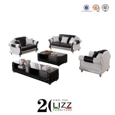 Hot Sale Sweden Classic Unique Design Living Room Tufted Chesterfield Sofa Set