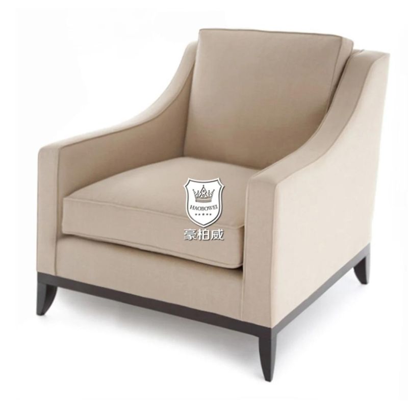 Classically Durable Fireproof Fabric Hotel Sofa for Lobby