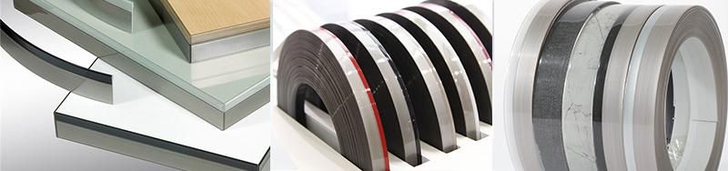 PVC Wood Grain Customized Edge Protection Strip Banding Tape Furniture Preglued Edge Banding