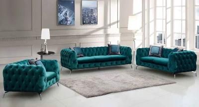 Fabric Sofa with Button for Home Furniture