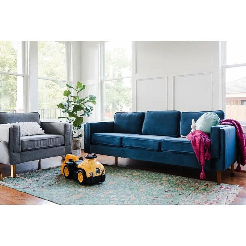 Simple Sofa Living Room Apartment Three-Seat Sofa Modern Fabric Sofa