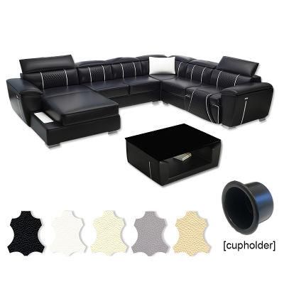 China Supplier Hot Fashion Divansoffer Black Sofa Furniture