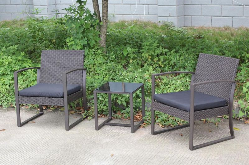 3 PCS Plastic-Steel Furniture Sofa Set PP Rattan Design