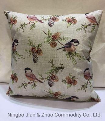 Custom Polyester Digital Printing Bird Pillow Cushion