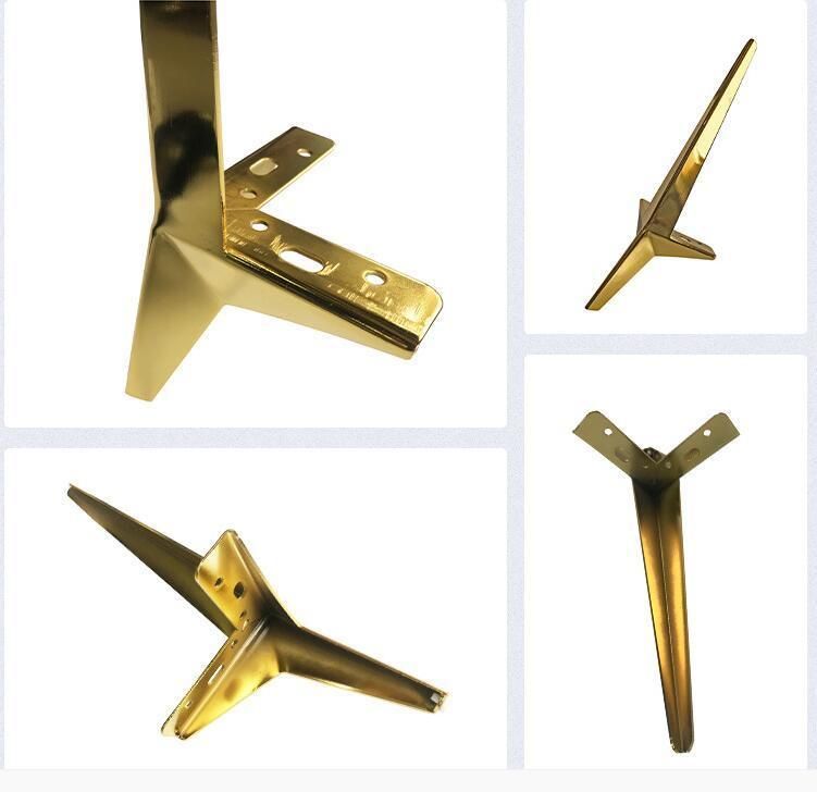 Gold Furniture Legs Sofa and Cough Feet Coffee Table Support Cabinet Hardware for Beds Foot