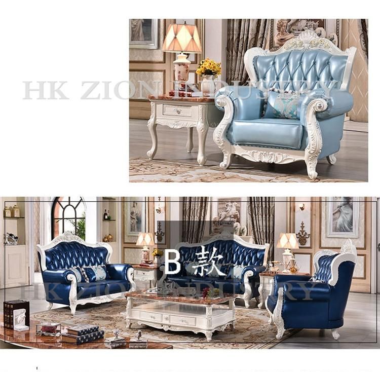 Waterproof Sofa Cover Royal European Style Sofa Set Corner Couches Home Furniture Living Room Luxury Modern Design Leather Couch Chesterfield Sofa