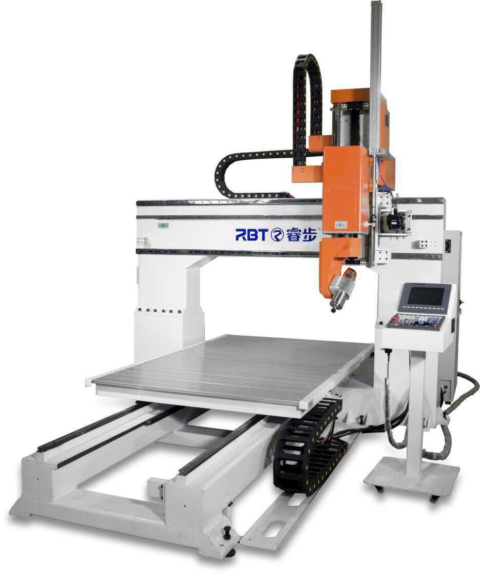 Rbt 5 Axis 3D EPS Foam Plastic Wood Rotary CNC Router Machine Made in China for Furniture Sofa Sculpture Statue