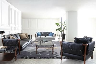 Italian Home Furntiure Genuine Leather Modern 1+2+3 Sofa
