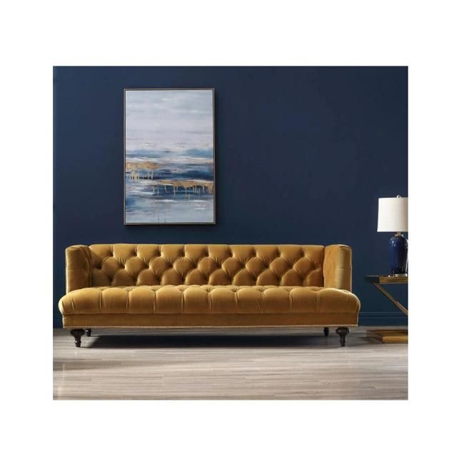 Velvet Tufted 3 Seats Sofa Sf-8b011-3#