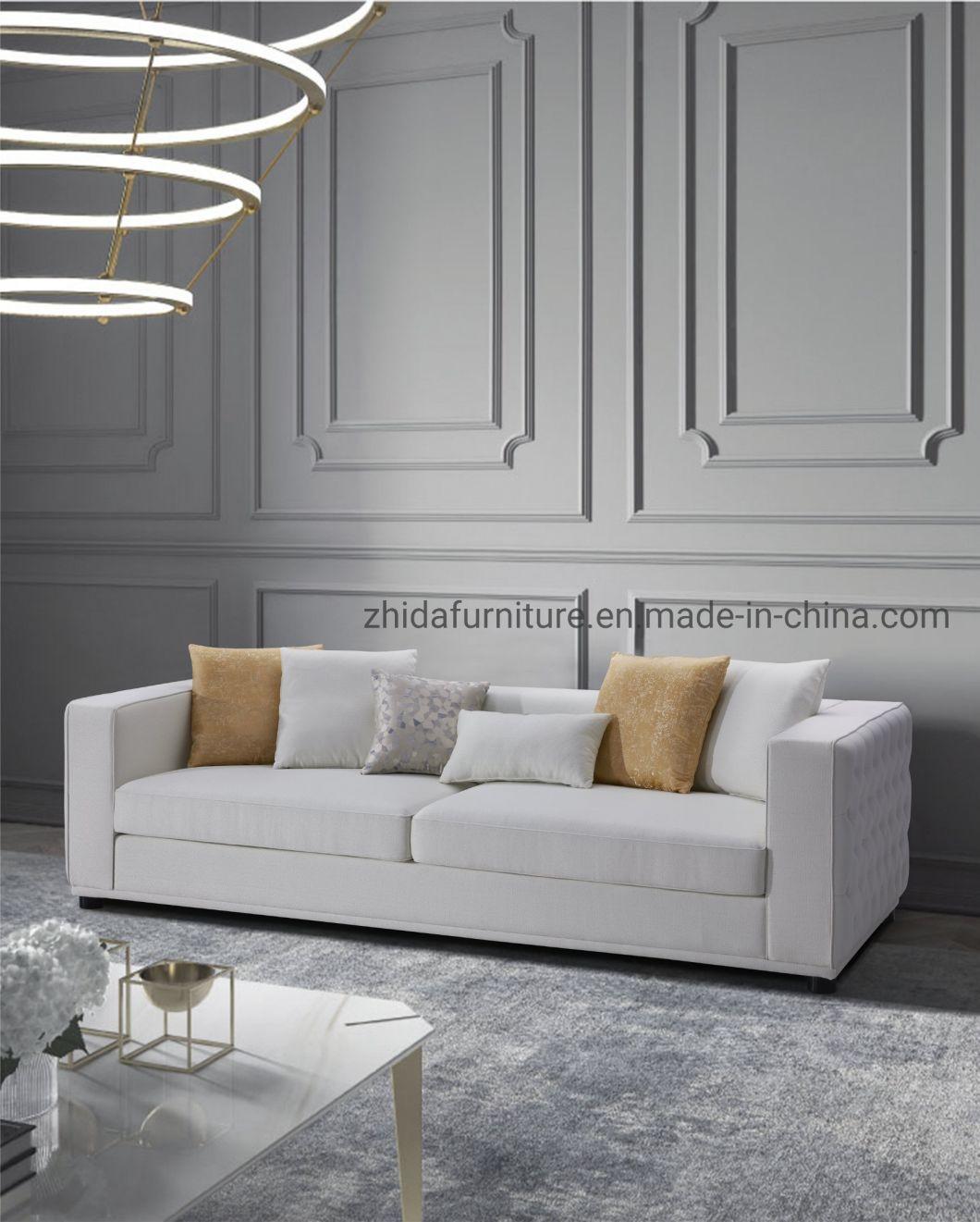 Comtemporary Furniture Chesterfield Grey Velvet Fabric Sofa Living Room Sofa