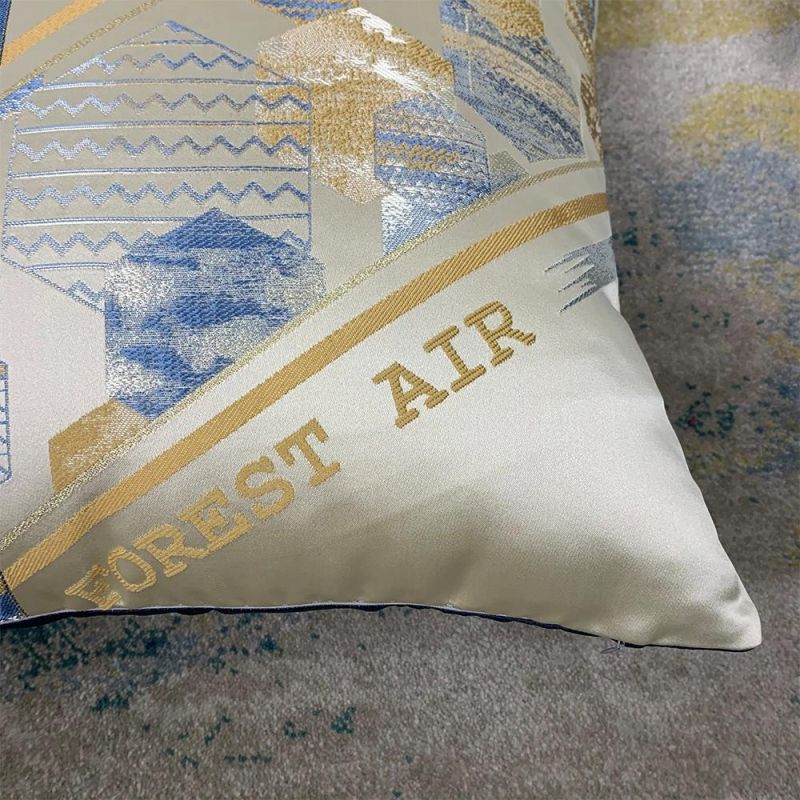 2022 Hot Shinny Jacqaurd Cushion Pillow Cushion for Home and Hotel Wholesale