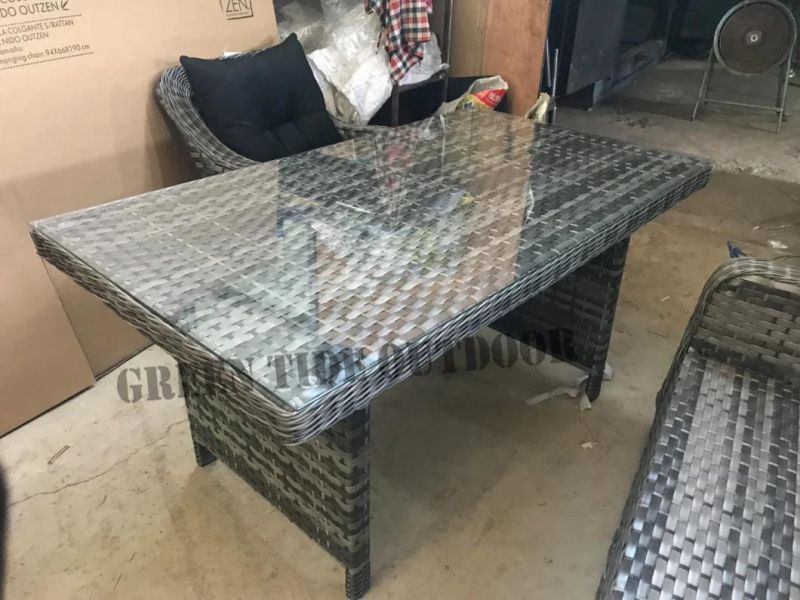 Wholesale Outdoor Garden Rattan Wicker Patio Furniture High Table Sofa Set 4PCS
