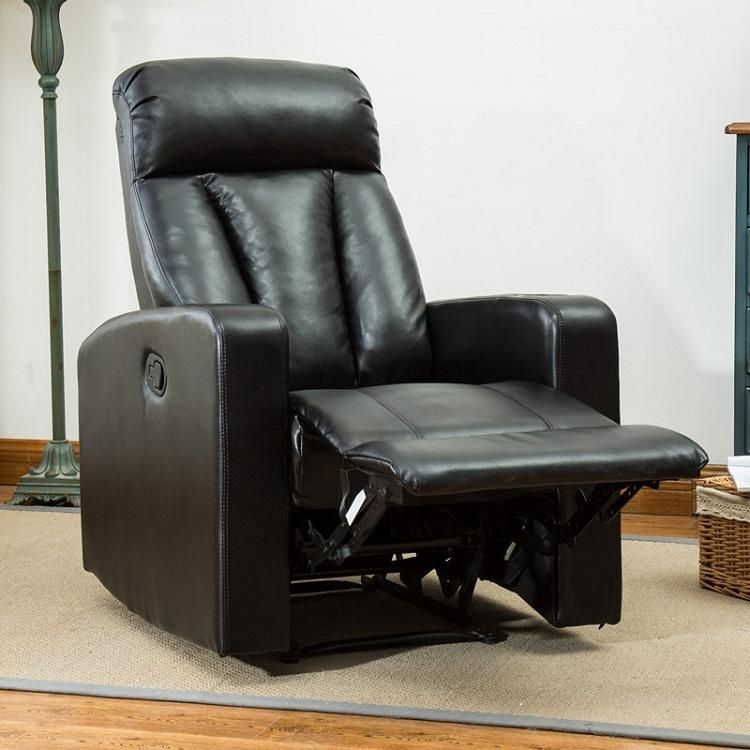 Living Room Furniture Modern Design Leather Functional Manual Recliner Sofa