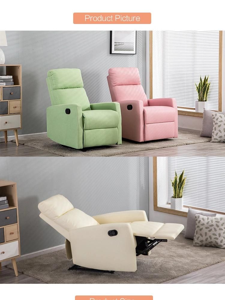 Small Size Simple Design Multifunctional Promotional Recliner Sofa
