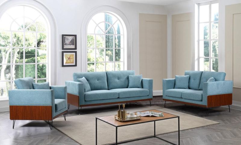Nova Jssa030 Stylish 1 Seater Single Sofas with Cocoa Color Soild Wood Base