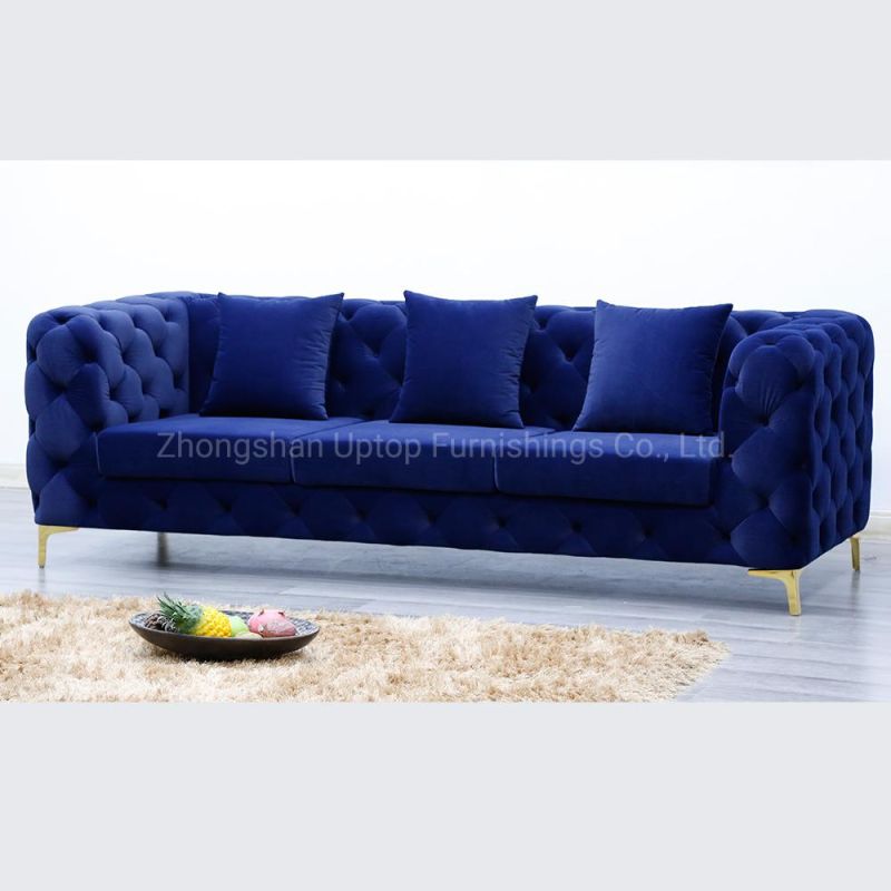 (SP-KS255B-3) Light Luxury Coffee Shop Hotel Commercial Furniture Fabric Sofa