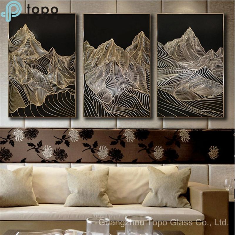 3D Acrylic Effect Decorative Photos Glass Painting for Wall Decor (MR-YB6-2050A)