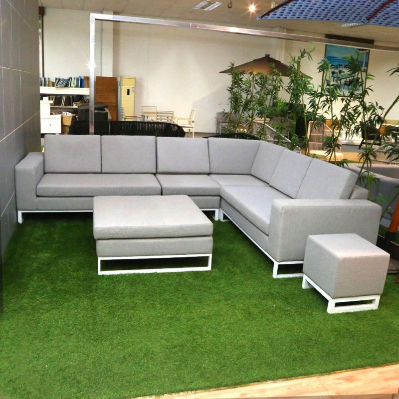 Morden Design Luxury Outdoor Hotel Furniture Aluminum Lounge Sofa Set