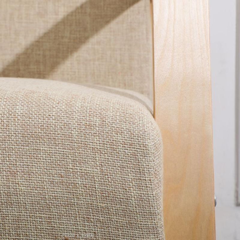 Small package size K/D double seat sofa with multi-layer board bending process sofa legs