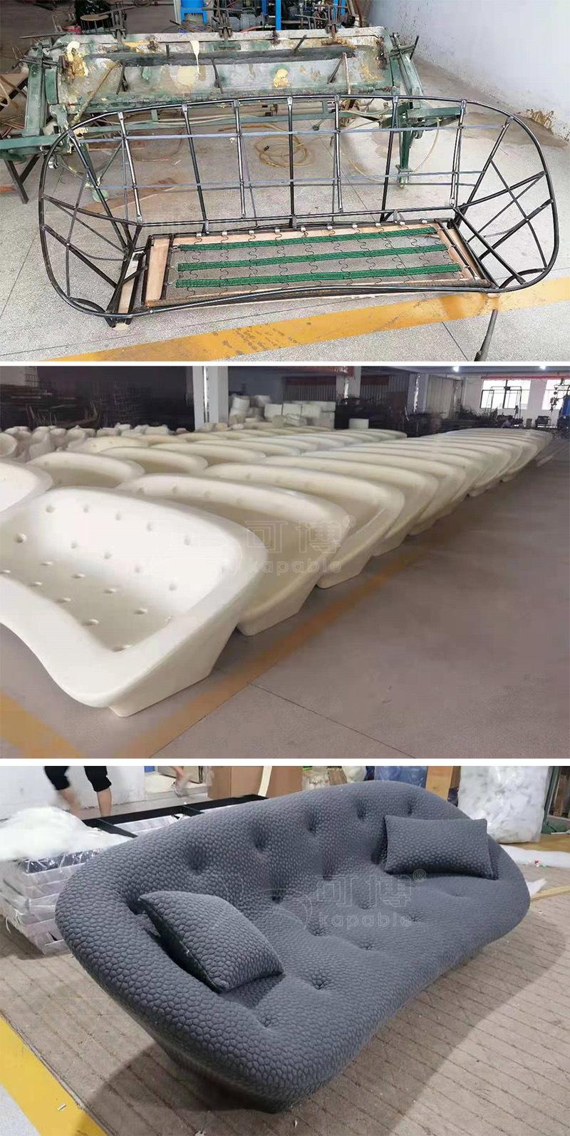 Ligne Roset Ploum High Back Fabric Sofa