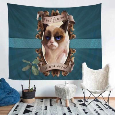 Tapestry Vintage Dogs Animal Wallhanging Blanket Armchair Sofa Decor Couch Blanket Home Decoration