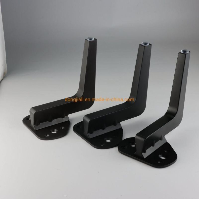 Aluminum Alloy Black Legs Hardware for Sofa Table Bed Modern DIY Made Affordable