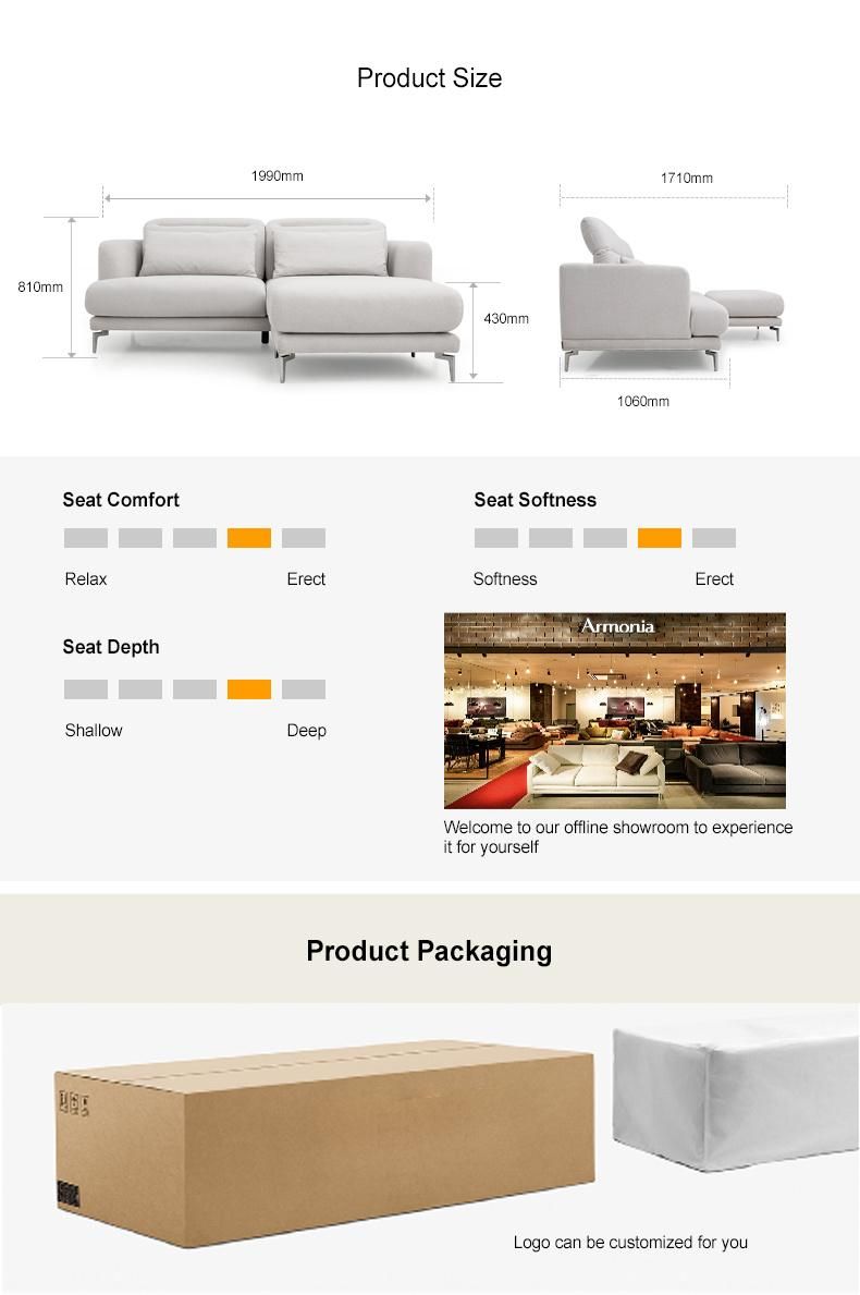 3 Seater Sofa Home Furniture Factory Wholesale Contemporary Fabric Sofa