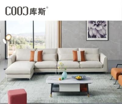 Chinese Living Room Furniture Modern Fabric Recliner Sofa with Wood Frame