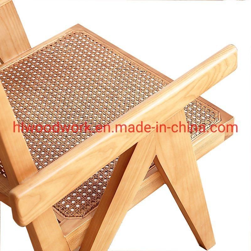 Little Rattan Sofa / Rattan Chair Rubber Wood Frame Rattan Seat Leisure Sofa Armchair Resteraunt Sofa