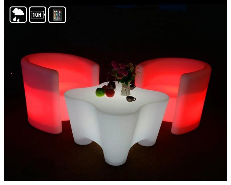 LED Lounger Low-Slung Chair Color Change Cozy Sofa LED Meuble