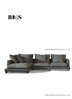 Italy Design China Home Furniture Contemporary Fabric and Leather Sofa