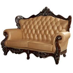 Hotel Lobby Furniture Genuine Leather New Classic Sofa (169)
