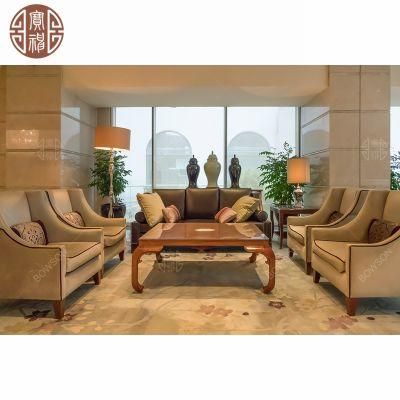 Hotel Lobby Rest Area Sofa and Chair Sets with Good Quality