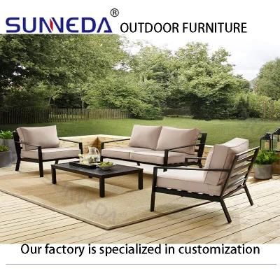 Elegance Wholesale Garden Aluminum Frame Simplify Furniture Sets Outdoor Chair Sofa
