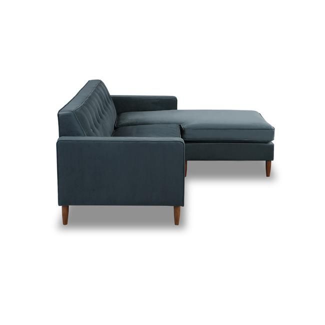 Home Furniture Velvet L-Shape Sofa 8601#