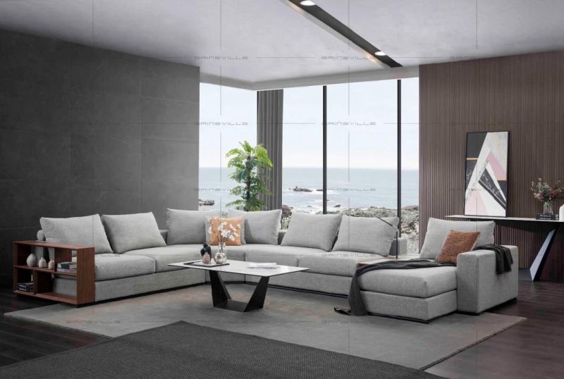 Hot Selling Fashion Fabric Sectional Sofa Modern Sofa Set; Living Room Furniture in High Class New Design