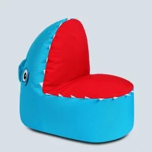 Animal Bean Bag Sofa Chair-Shark Beanbag Chair in Blue Color